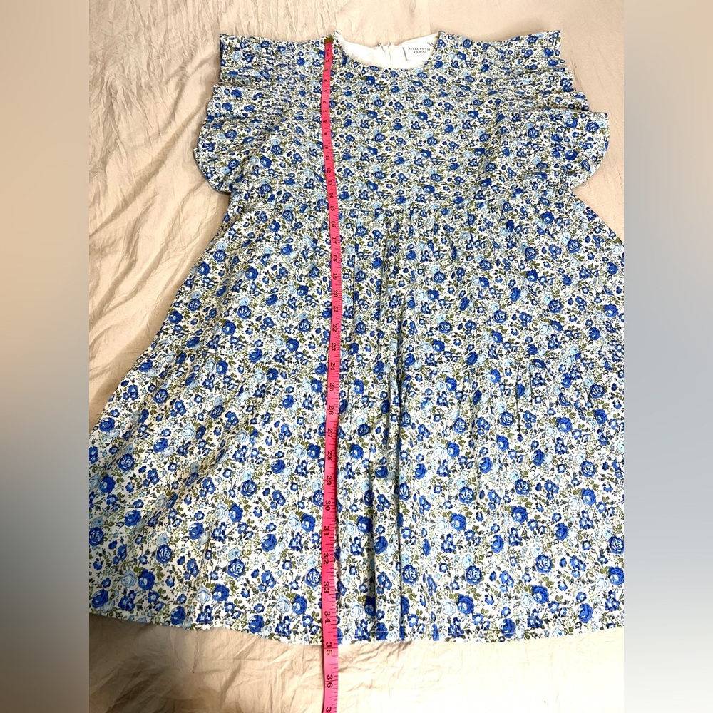 Hyacinth House Tuckernuck Floral Mini Dress Ruffle sleeves SZ M NWOT - Picture 9 of 9